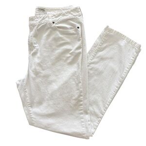 L.L. Bean Women's Straight Leg Jeans - White